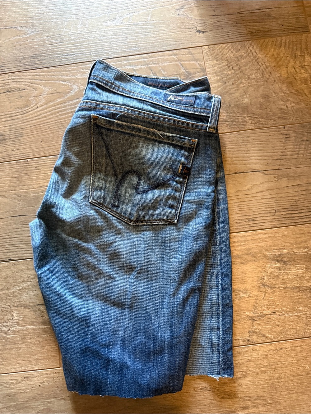 Citizens Of Humanity Blue Straight Leg Jeans